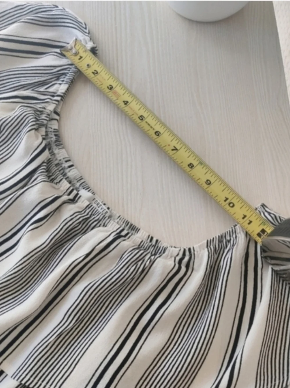 Forever 21 Black and White Striped Dress Size Medium - Picture 5 of 8